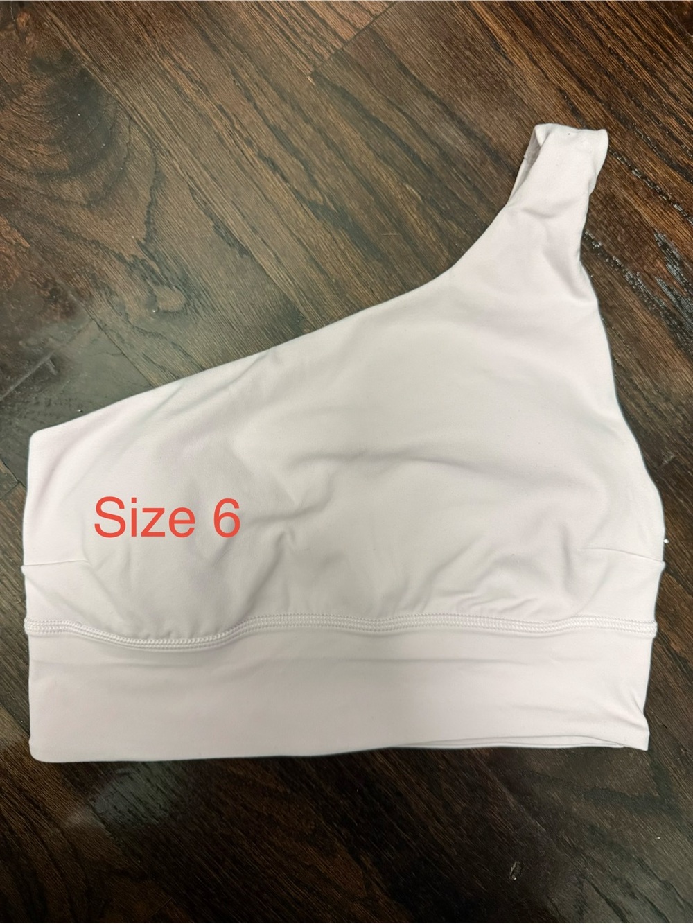 lululemon athletica One-Shoulder Sports Bra in Light Pink